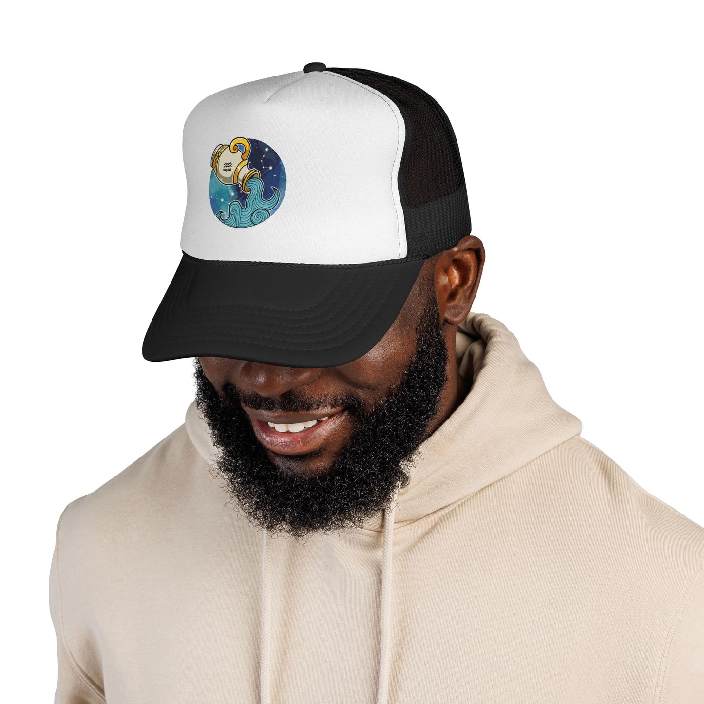 Aqua Zodiac Symbol - Horoscope Hat