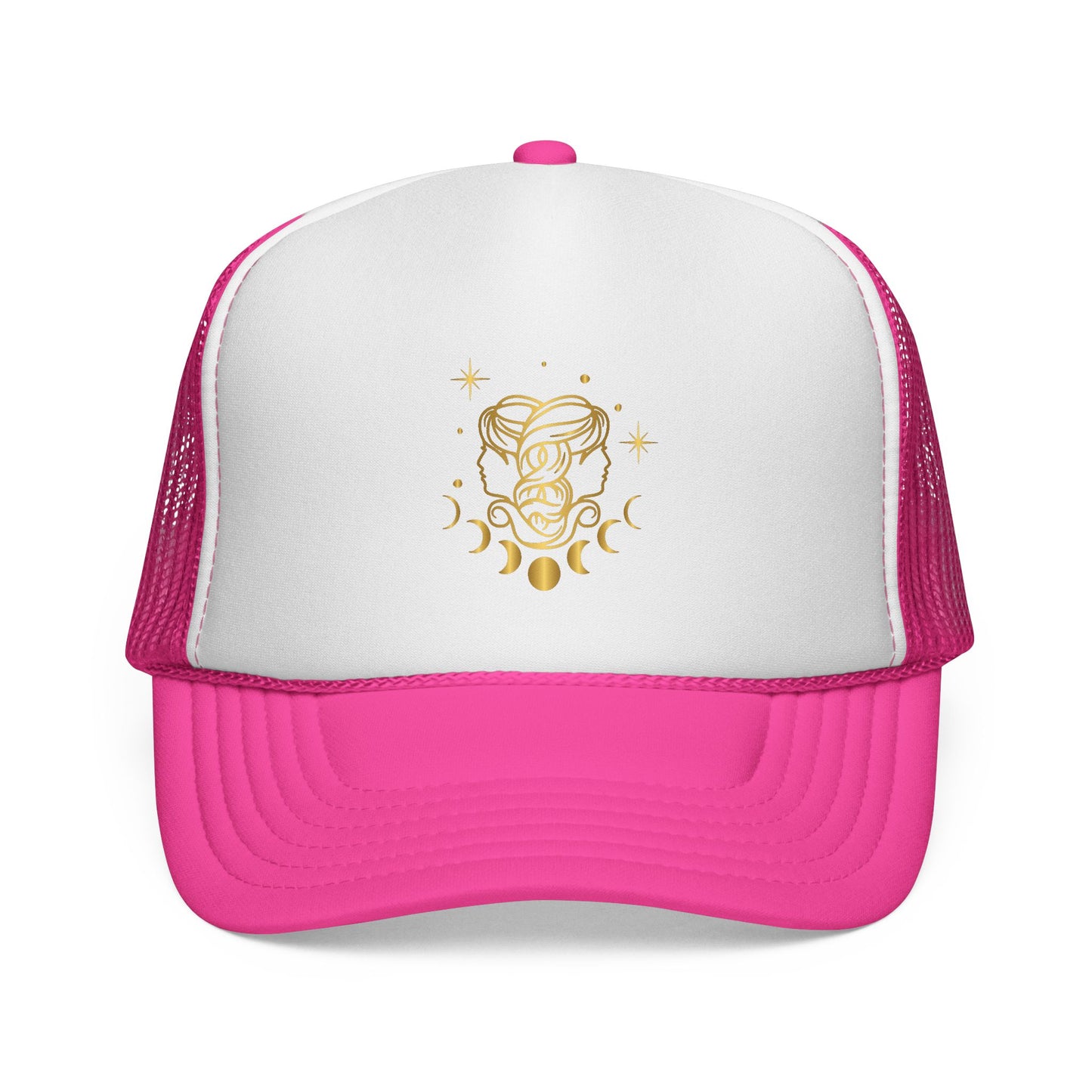Gemini Zodiac Sign Golden Twin Faces - Horoscope Hat