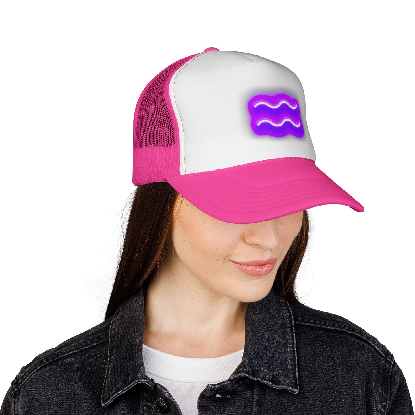 Aquarius Zodiac Glow Symbol - Horoscope Hat