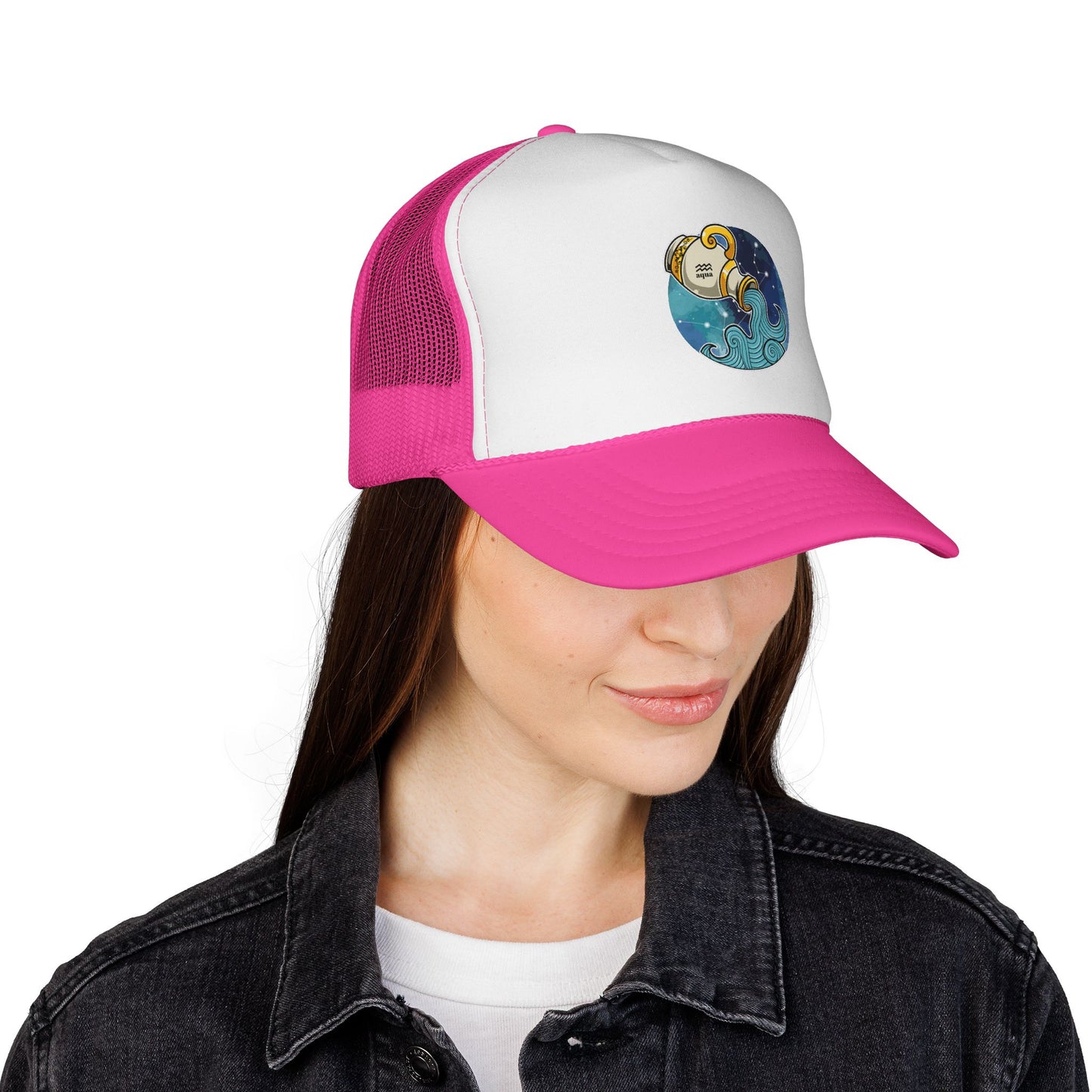 Aqua Zodiac Symbol - Horoscope Hat