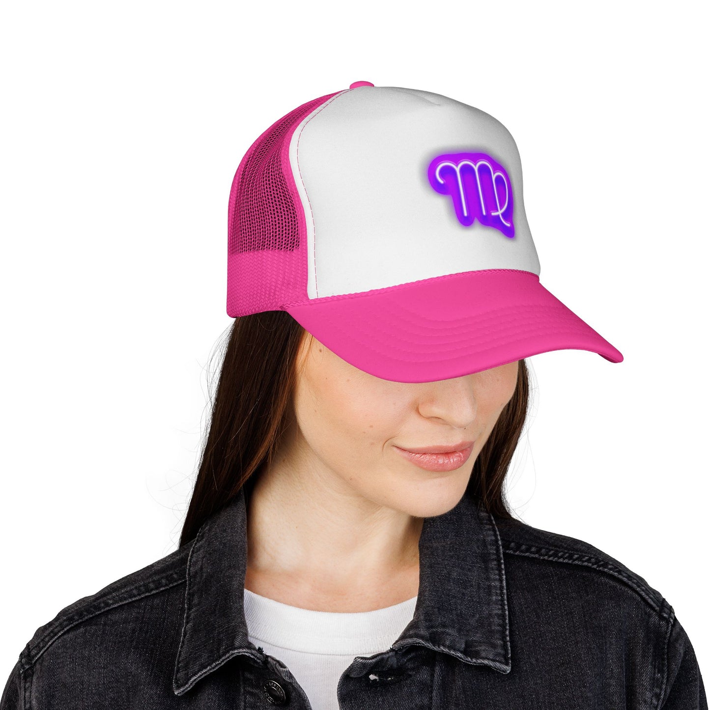 Virgo Zodiac Sign Glowing Symbol - Horoscope Hat