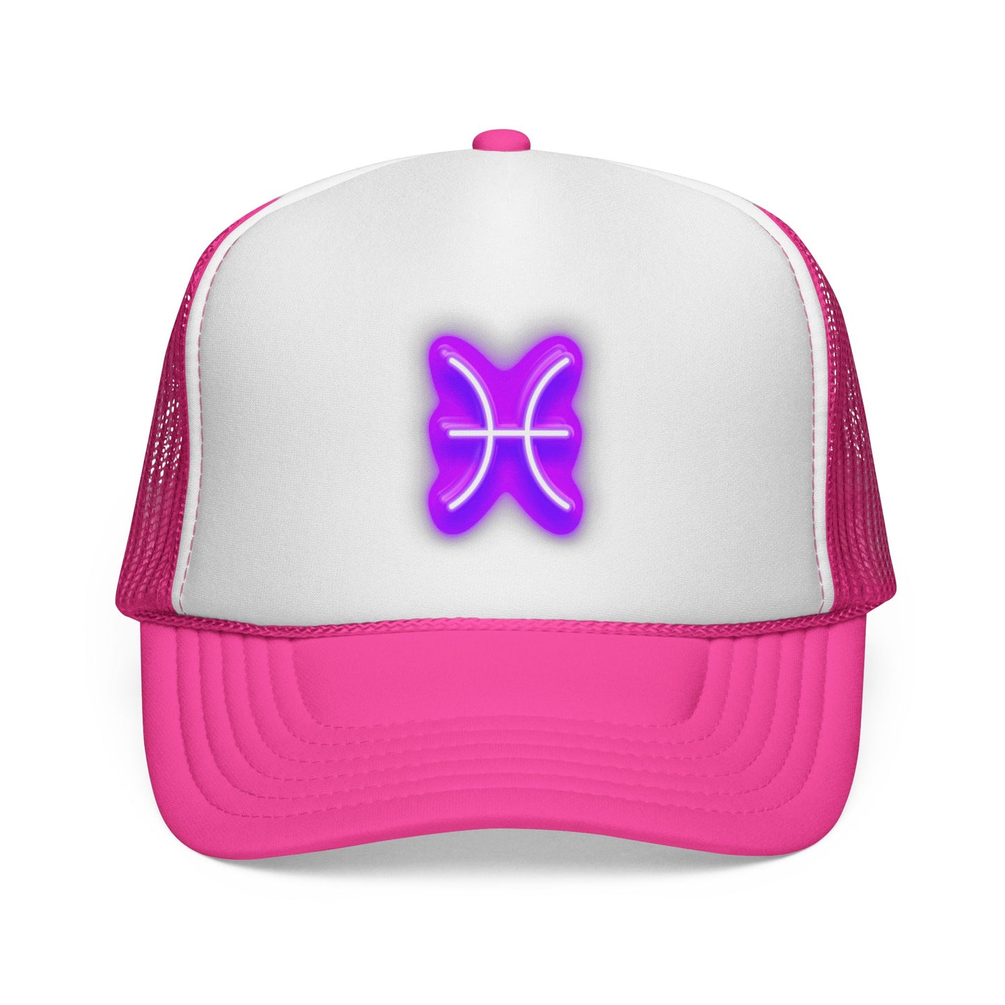 Pisces Neon Zodiac Symbol - Horoscope Hat