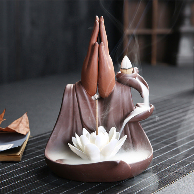 Lotus Backflow Incense Burner   |   Zen Aromatherapy Incense Burner