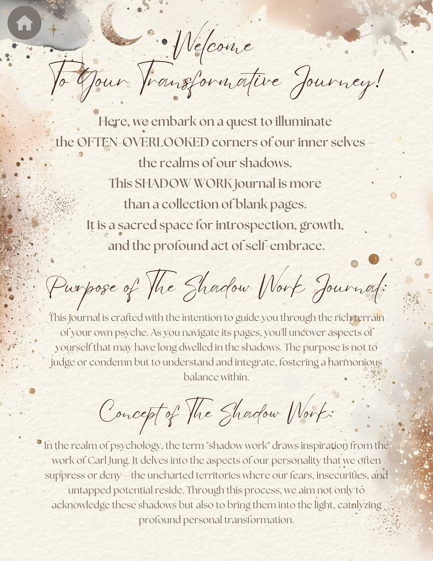 Shadow Work Journal Digital Download